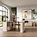 Nova Domus Roma - Modern Glass + Travertine Reversible Desk by VIG Furniture