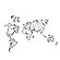 Modrest World Map - Black Metal Wall Hanging by VIG Furniture