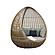 Renava Cocoon - Outdoor Beige + Wicker Lounge Bed by VIG Furniture