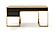 Modrest - Modern Fauna Wenge and Brass Desk by VIG Furniture
