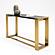 Modrest Fauna - Modern Wenge and Brass Console Table by VIG Furniture