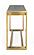 Modrest Fauna - Modern Wenge and Brass Console Table by VIG Furniture