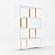 Modrest Maze - Modern White & Gold Bookcase by VIG Furniture