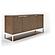 Modrest Heloise - Modern Walnut and Stainless Steel Buffet by VIG Furniture