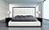 Modrest Beth Queen Modern Wenge w/White Leatherette Bed by VIG Furniture