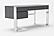 Modrest Fauna - Modern Elm Grey & Stainless Steel Desk by VIG Furniture