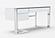 Modrest Fauna - Modern White High Gloss & Stainless Steel Desk by VIG Furniture