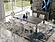 Modrest Fauna - Modern Elm Grey & Stainless Steel Chrome Dining Table by VIG Furniture