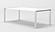 Modrest Fauna - Modern White High Gloss & Stainless Steel Chrome Dining Table by VIG Furniture