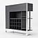 Modrest Fauna - Elm Grey & Stainless Steel Wine Cabinet by VIG Furniture