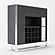 Modrest Fauna - Elm Grey & Stainless Steel Wine Cabinet by VIG Furniture