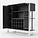 Modrest Fauna - Elm Grey & Stainless Steel Wine Cabinet by VIG Furniture