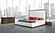 Modrest Beth Queen Modern Walnut w/White Leatherette Bed by VIG Furniture