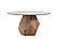 Modrest Rackham Mid-Century Walnut Round Dining Table by VIG Furniture