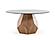 Modrest Rackham Mid-Century Walnut Round Dining Table by VIG Furniture