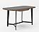 Modrest Girard - Modern Walnut & Black Glass Desk by VIG Furniture
