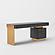 Modrest Trahan - Modern Grey Elm & Gold Office Desk by VIG Furniture
