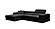 Divani Casa Pella Mini - Modern Black Leather Left Facing Chaise Sectional Sofa by VIG Furniture