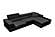 Divani Casa Pella Mini - Modern Black Leather Right Facing Chaise Sectional Sofa by VIG Furniture