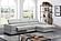 Divani Casa Pella Mini - Modern Grey Italian Leather Right Facing Chaise Sectional Sofa by VIG Furniture