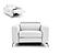 Coronelli Collezioni Turin - Italian White Leather Recliner Chair by VIG Furniture