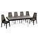 Modrest Encino - Modern Timber Chocolate & Glass Dining Table by VIG Furniture