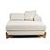 Modrest Fleury - Contemporary Cream Fabric and Walnut RAF Chaise Sectional Sofa by VIG Furniture