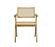 Modrest Aurora Modern Light Rattan and Natural Ash Dining Arm Chair by VIG Furniture