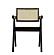 Modrest Aurora Modern Rattan and Wenge Dining Arm Chair by VIG Furniture