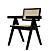Modrest Aurora Modern Rattan and Wenge Dining Arm Chair by VIG Furniture