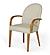 Modrest Rexford Modern Beige & Walnut Dining Armchair by VIG Furniture