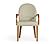 Modrest Rexford Modern Beige & Walnut Dining Armchair by VIG Furniture
