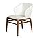 Modrest Kipling Modern Cream & Walnut Dining Chair by VIG Furniture