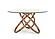 Modrest Mason Modern Round Glass & Walnut Dining Table by VIG Furniture