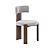 Modrest Sheridan - Mid-Century Modern Grey Fabric + Walnut Dining Chair by VIG Furniture