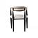 Modrest Buchtel - Mid-Century Modern Light Grey + Gold Arm + Black Dining Chair by VIG Furniture