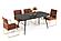 Modrest Billy Modern Black Oak & Gold Extendable Dining Table by VIG Furniture