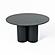 Modrest Depew - Mid-Century Modern Black Oak Round Dining Table by VIG Furniture
