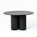 Modrest Depew - Mid-Century Modern Black Oak Round Dining Table by VIG Furniture