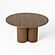 Modrest Depew - Mid-Century Modern Walnut Round Dining Table by VIG Furniture