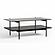 Modrest Conley - Mid-Century Modern Grey Glass + Black Ash Coffee Table by VIG Furniture