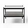 Modrest Conley - Mid-Century Modern Grey Glass + Black Ash Coffee Table by VIG Furniture