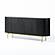 Modrest Bowie - Mid-Century Modern Black Oak + Brass Buffet by VIG Furniture