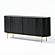 Modrest Bowie - Mid-Century Modern Black Oak + Brass Buffet by VIG Furniture