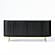 Modrest Bowie - Mid-Century Modern Black Oak + Brass Buffet by VIG Furniture