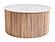 Modrest - Cambridge White Marble & Mango Round Coffee Table by VIG Furniture
