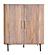 Modrest - Cambridge White Marble & Mango Tall Buffet by VIG Furniture