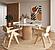 Modrest - Cambridge White Marble & Mango Round Dining Table by VIG Furniture