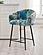 Modrest Roxann - Modern Counter Stool in Funky Velvet by VIG Furniture