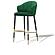 Modrest Adak - Modern Glam Green w/Black & Gold Bar Stool by VIG Furniture